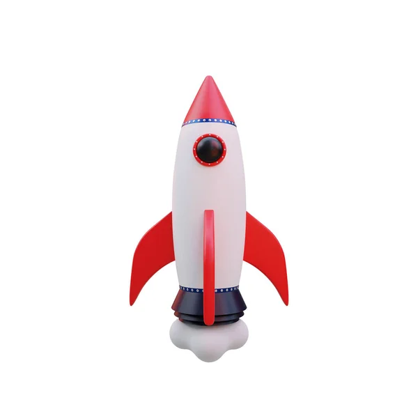 Renderización Lanzamiento Cohetes —  Fotos de Stock
