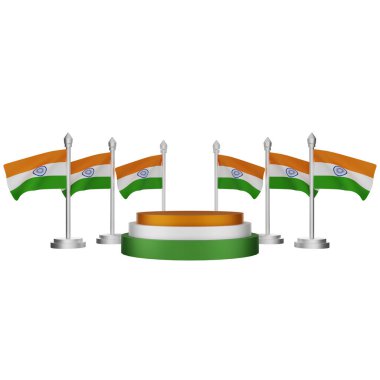 Hindistan Ulusal Günü konseptiyle podyumun 3D yorumlanması