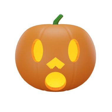 Cadılar Bayramı konseptiyle kabağın 3D canlandırması