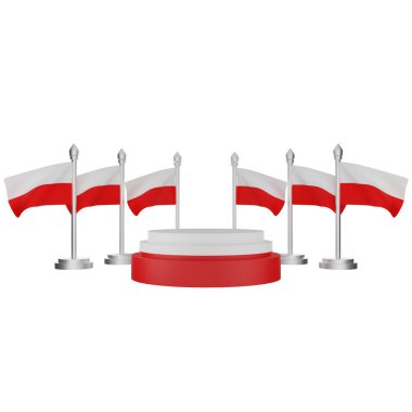 Podyumun Polonya Ulusal Günü konseptiyle 3D yorumlanması
