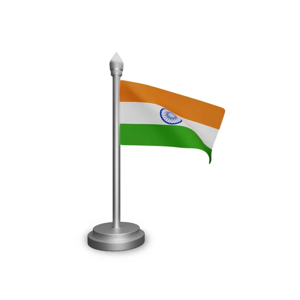 Rendering India Flag Concept India National Day — Stock Photo, Image