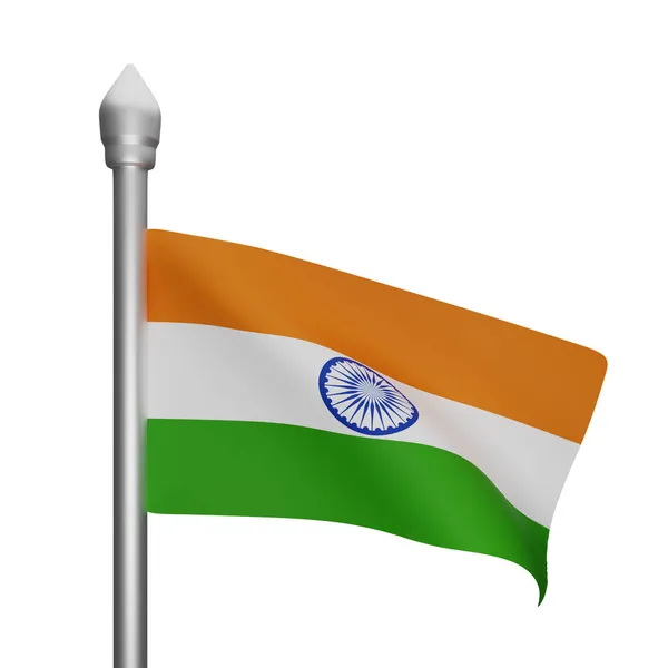 Tolkning Begreppet India Flagga India Nationaldag — Stockfoto