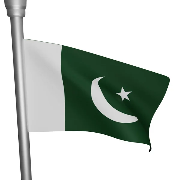 Tolkning Pakistans Flaggkoncept Pakistans Nationaldag — Stockfoto