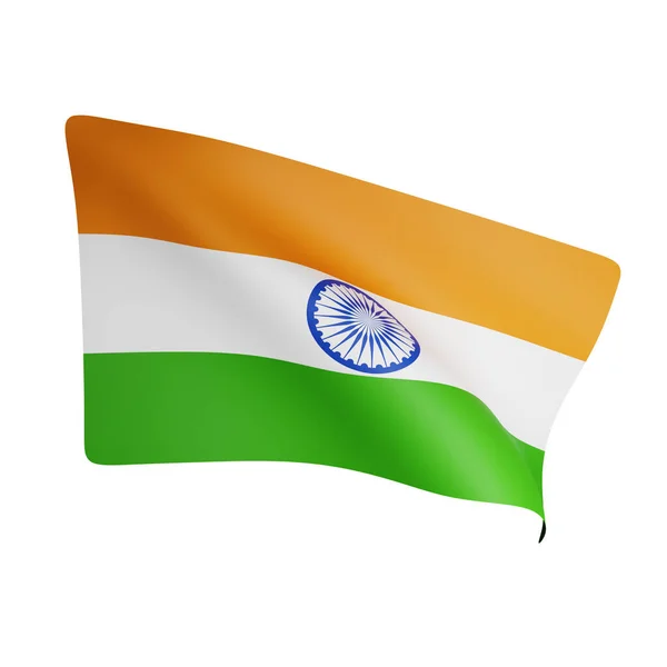 Rendering India Flag Concept India National Day — Stock Photo, Image