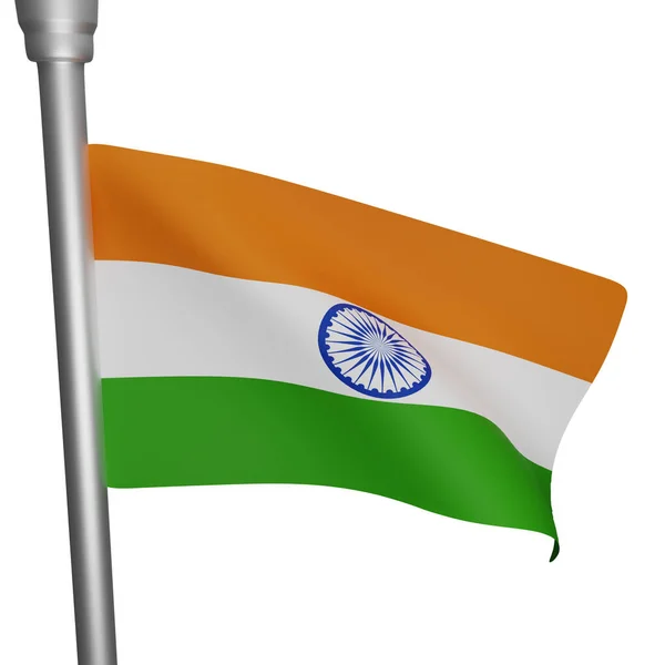 Tolkning Begreppet India Flagga India Nationaldag — Stockfoto