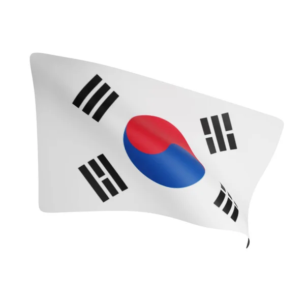 Rendering South Korea Flag Concept South Korea National Day — Stock Photo, Image