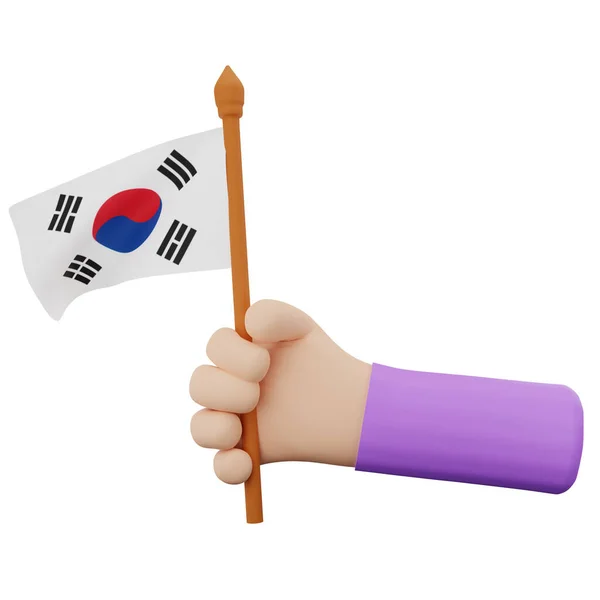 Hand Rendering South Korea National Day Concept — Stock Photo, Image