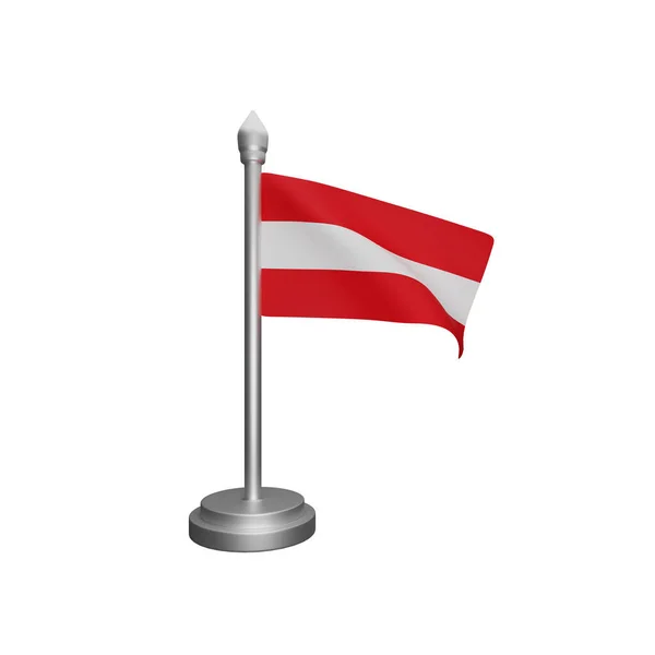 Rendering Austria Flag Koncept Austria Nationaldag - Stock-foto