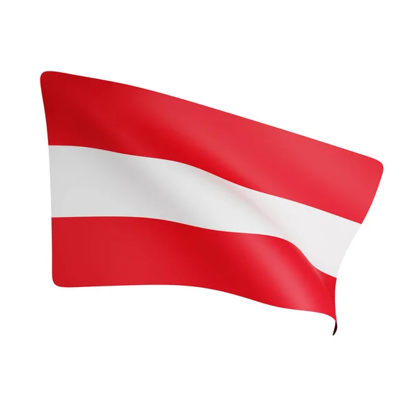 Rendering Austria Flag Koncept Austria Nationaldag - Stock-foto