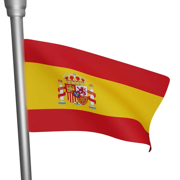 Rendering Del Concetto Bandiera Spagnola Giornata Nazionale Spagnola — Foto Stock
