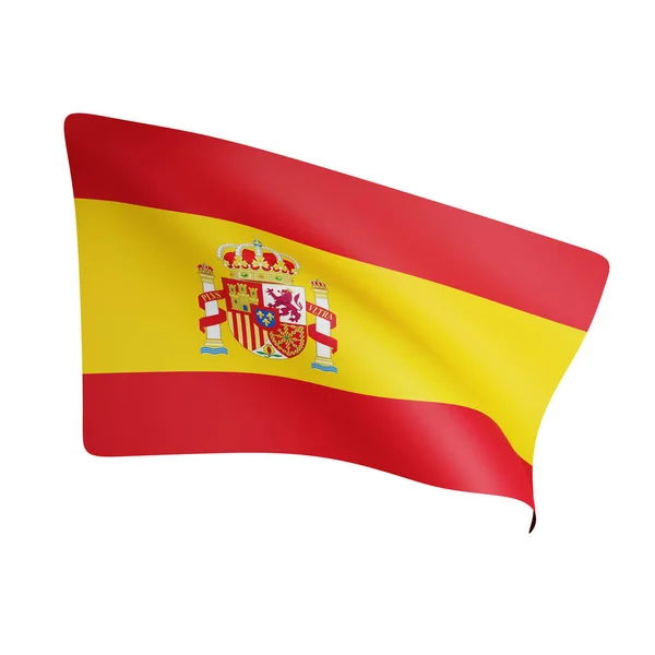 Rendering Del Concetto Bandiera Spagnola Giornata Nazionale Spagnola — Foto Stock