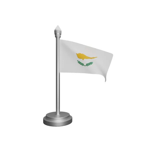 Rendering Cyprus Flag Concept Cyprus National Day — 스톡 사진