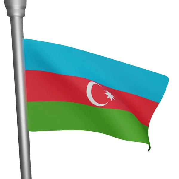 Azerbajdzsáni Zászló Fogalmának Értelmezése Azerbajdzsán Nemzeti Nap — Stock Fotó
