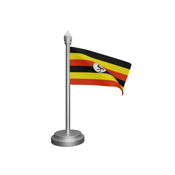 Darstellung Des Ugandaflaggenkonzepts Ugandas Nationalfeiertag — Stockfoto