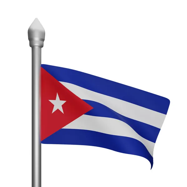 Rendering Cuba Flag Concept Cuba National Day —  Fotos de Stock