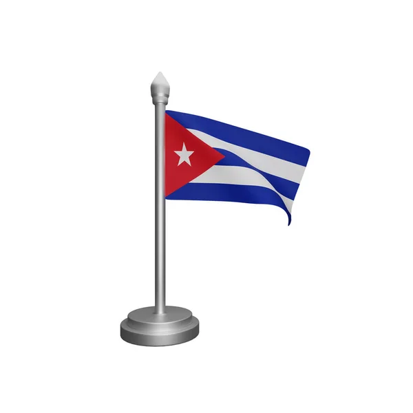 Renderização Conceito Bandeira Cuba Dia Nacional — Fotografia de Stock