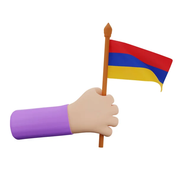 Ręka Renderująca Armenia Koncepcja Dzień Narodowy — Zdjęcie stockowe