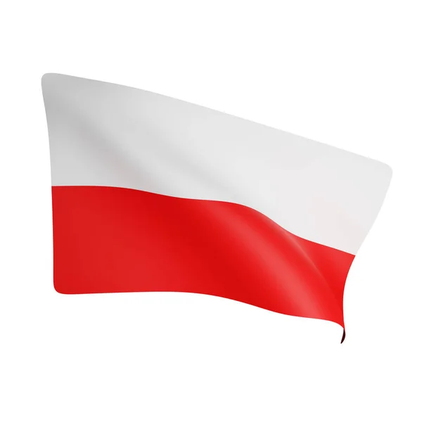 Rendu Drapeau Poland Concept Poland Fête Nationale — Photo