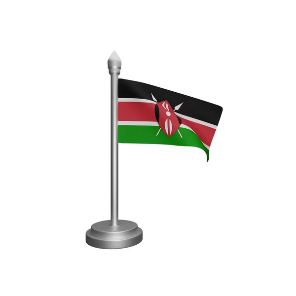 Renderização Kenya Bandeira Conceito Kenya Dia Nacional — Fotografia de Stock