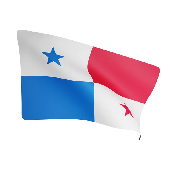Weergave Van Panama Vlag Concept Panama Nationale Dag — Stockfoto