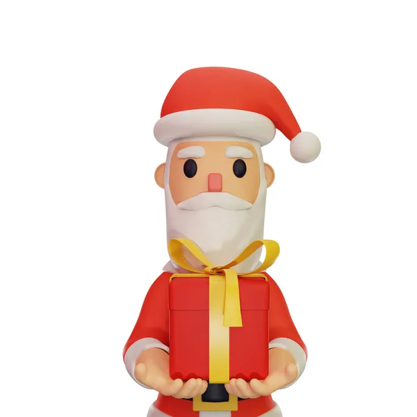 Renderização Santa Personagem Com Natal Conceito Ano Novo — Fotografia de Stock