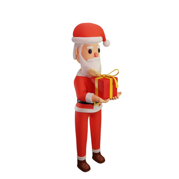 Renderização Santa Personagem Com Natal Conceito Ano Novo — Fotografia de Stock