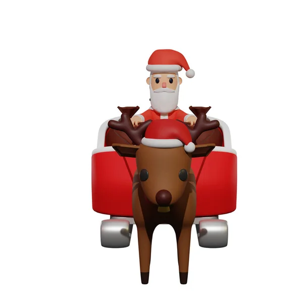 Rendering Santa Character Christmas New Year Concept — Stock Photo, Image