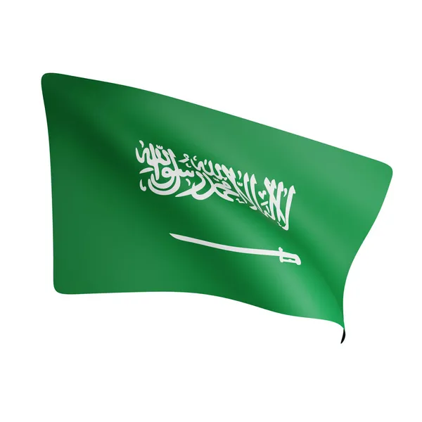 Darstellung Des Saudi Arabia Flag Concept Saudi Arabia National Day — Stockfoto