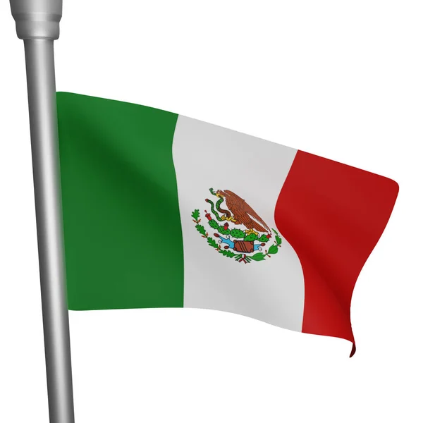 Rendering Mexico Flag Concept Mexico National Day —  Fotos de Stock