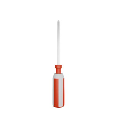 3d oluşturma aracı tornavida arkaplanı izole edildi