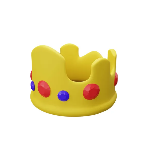 3D国王王冠的绘制 — 图库照片