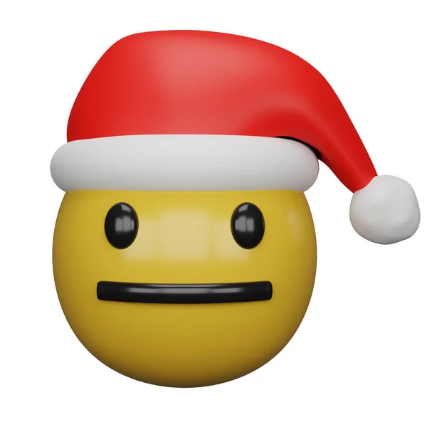 Rendering Christmas New Year Emojis — Stock fotografie