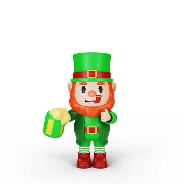 Rendering Character Patrick Day Concept — Stock Photo, Image