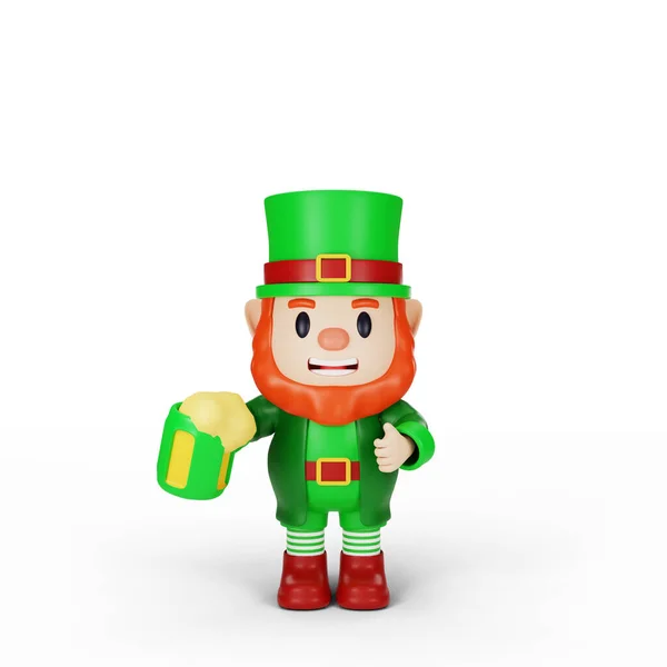 Weergave Van Karakter Patrick Day Concept — Stockfoto