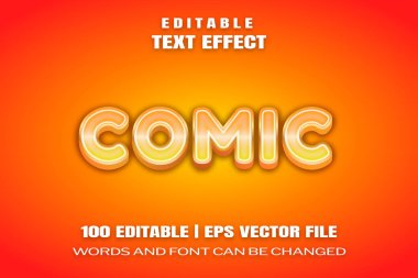 Düzenlenebilir metin efektleri Çizgi roman, kelimeler ve yazı tipi değiştirilebilir