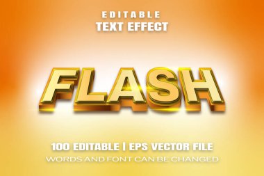 Düzenlenebilir metin efektleri Flash, kelimeler ve yazı tipi değiştirilebilir