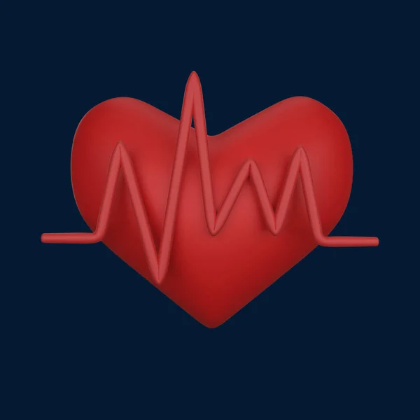 Icon Heart Rate Health Theme — Stock Photo, Image