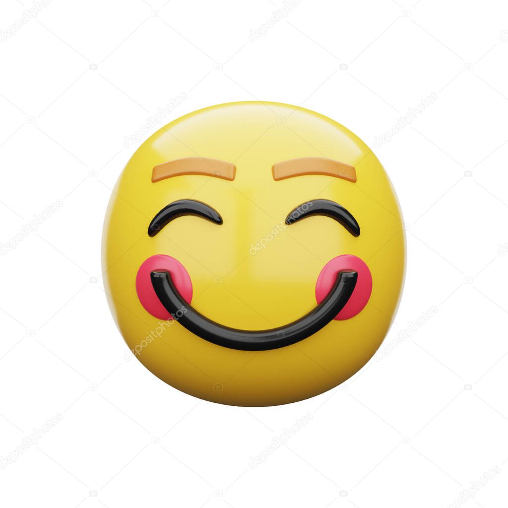 3d emoji Smiling Face