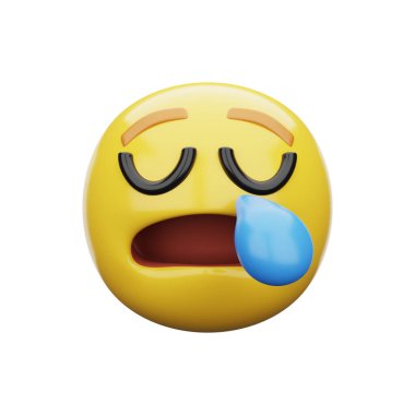 3D emoji Uykucu Yüz