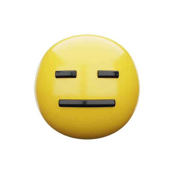 Emoji Πρόσωπο Χωρίς Έκφραση — Φωτογραφία Αρχείου