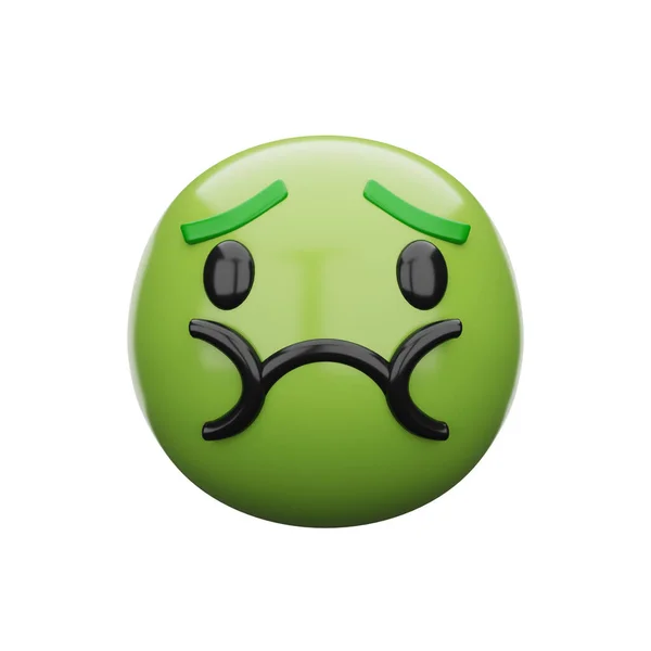 Emoji Nudna Twarz — Zdjęcie stockowe