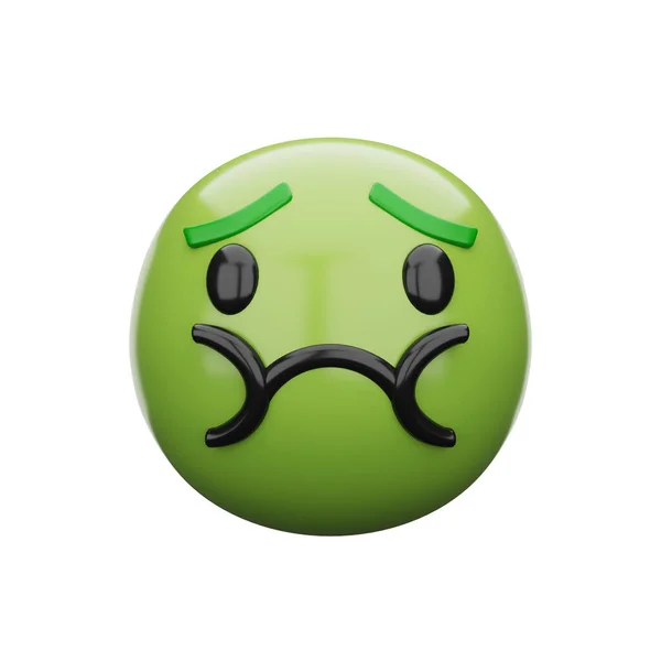 Emoji Viso Auseato — Foto Stock