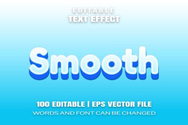 Editable text effects Smooth , words and font can be changed