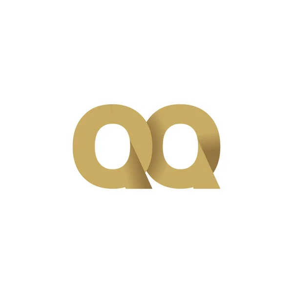 Початкові Букви Перетинаються Складений Логотип Коричневе Золото Векторні Шаблонні Елементи — стоковий вектор