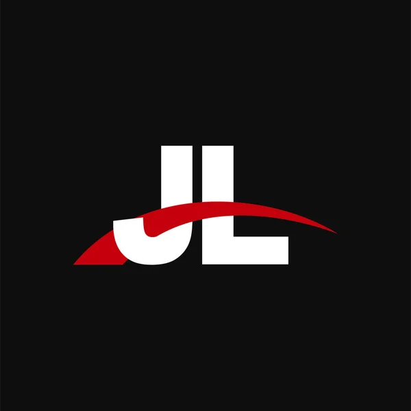 Initial Letters Logo Overlapping Linked Swoosh Capital Logo Concept White Wektory Stockowe bez tantiem
