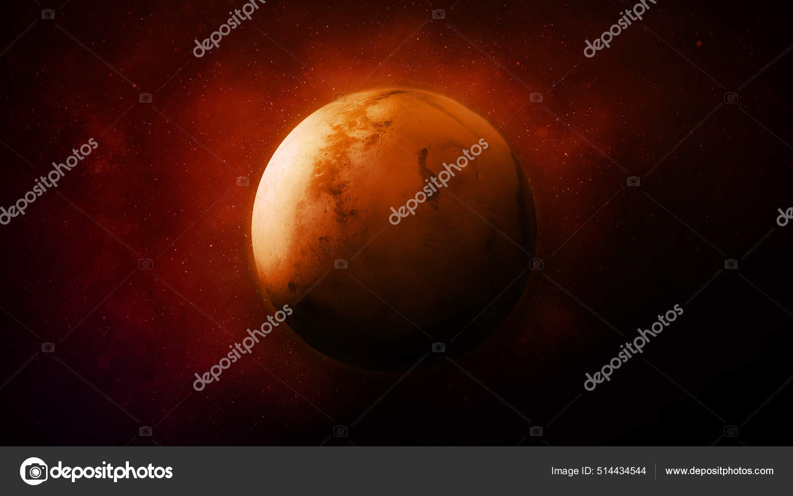 Viajes Espaciales, El Sistema Solar, Tierra, Luna Y Marte, Concepto De  Planeta Sobre Un Fondo Galáctico. Tierra, Luna Y Marte Y La Stock de  ilustración - Ilustración de necrosis, horizonte: 151012166, image size:1600x1000