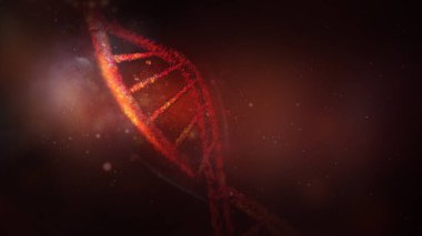 Sanal alanda hasarlı DNA ipliği, 3 boyutlu görüntüleme.