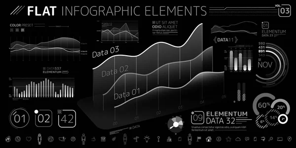 Sbírka podnikových Infografických elementů — Stockový vektor