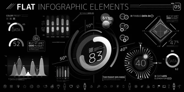 Koleksi Elemen Infografis Perusahaan - Stok Vektor