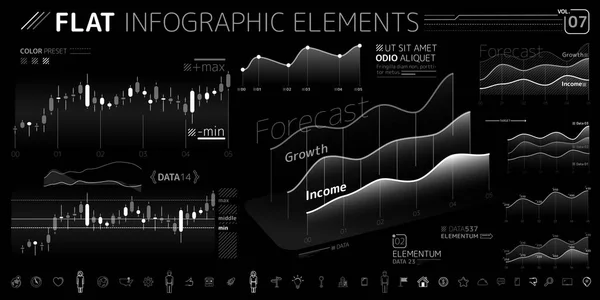Koleksi Elemen Infografis Perusahaan - Stok Vektor